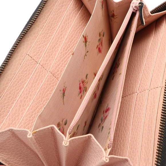 Gucci GG Marmont Zip Around Wallet with Embellished Leather and Bow - Picture 6 of 7